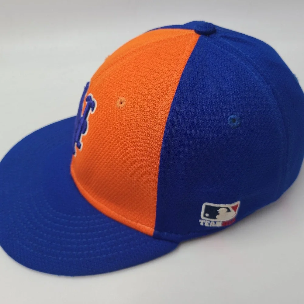 New York Mets Hat Adjustable OC Sports Orange Blue MLB Baseball Polyester‎ Men